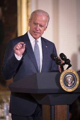 Vice President Joe Biden may be more comfortable than Hillary Clinton at calling out "malarkey." (CNS photo/Tyler Orsburn)